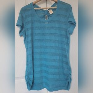 Faded Glory Turquoise Knit Top Size XL